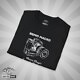 Shutter Swag Designs 65mm Macro Camera Lens T-shirt, black folded closeup