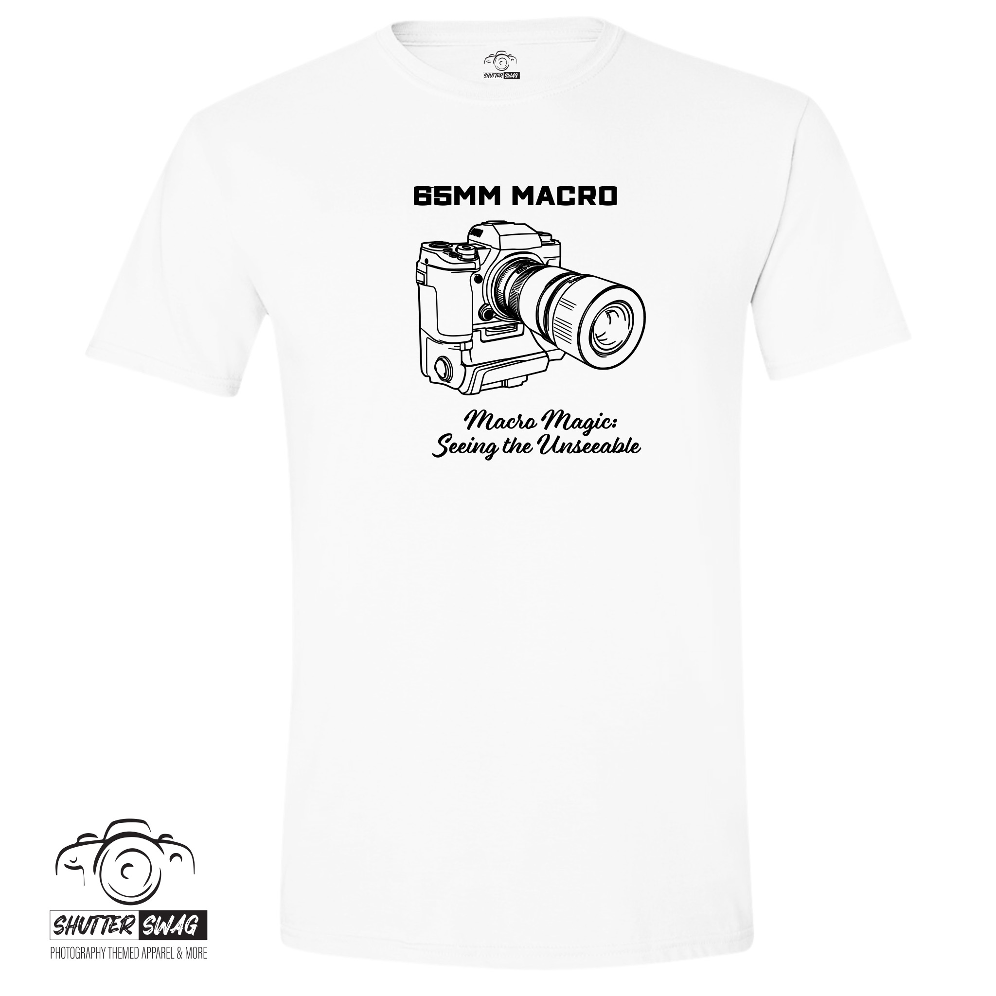 65mm Macro Camera Lens T-Shirt - Macro Magic 100% Cotton Tee - Image 6
