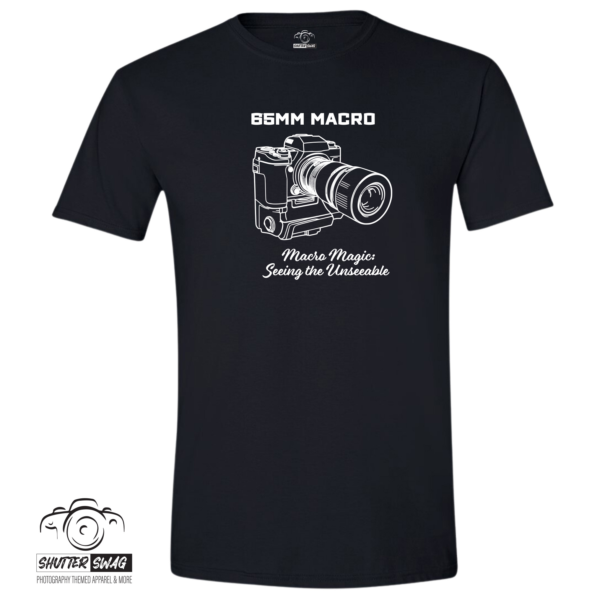 65mm Macro Camera Lens T-Shirt - Macro Magic 100% Cotton Tee - Image 3