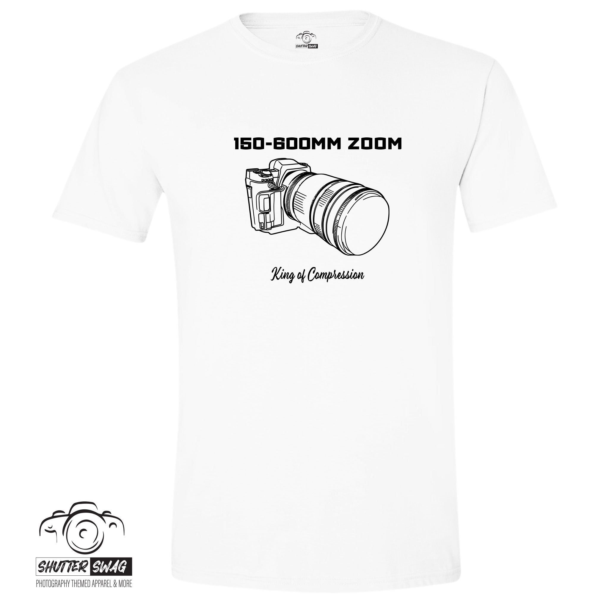 150-600mm Zoom Camera Lens Photography T-Shirt - Image 8