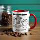 Shutter Swag Designs 24-700mm Zoom Camera Lens Accent Mug 11oz Red