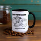 Shutter Swag Designs 24-70mm Zoom Camera Lens design on 15oz 2-tone accent mug black