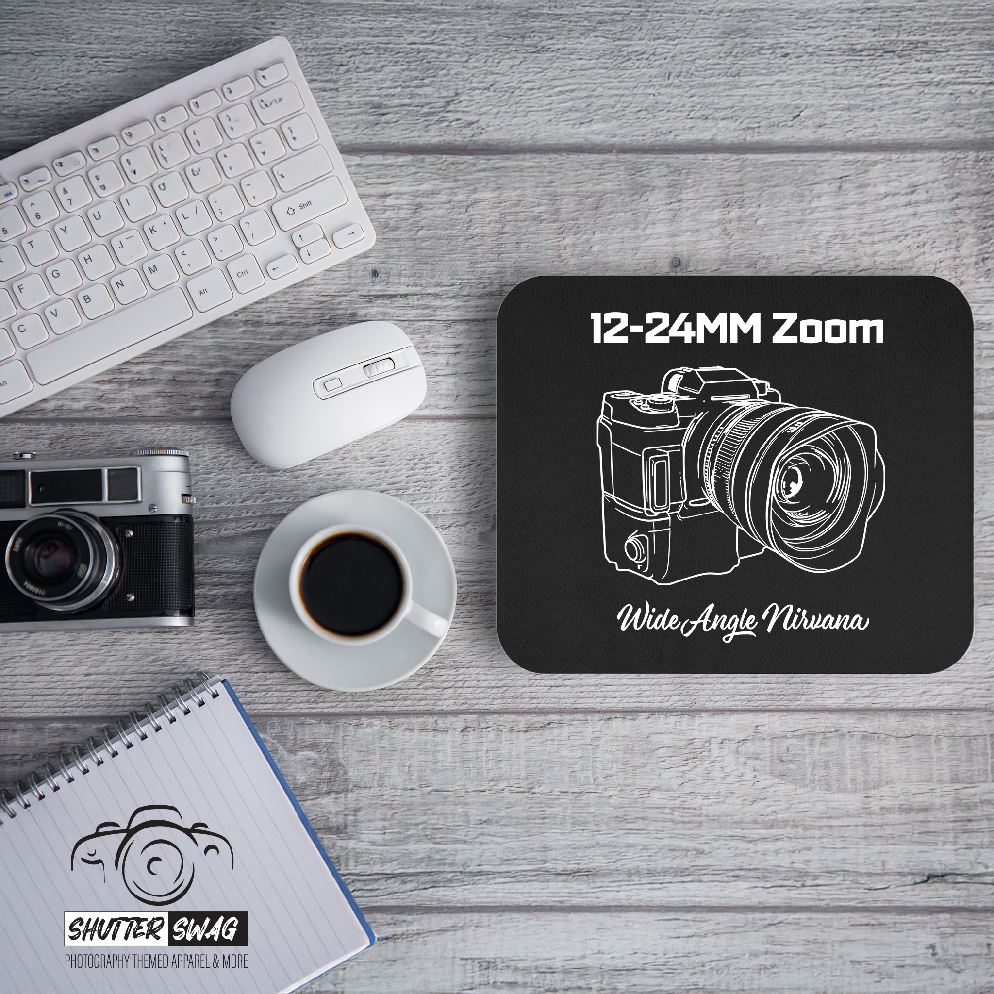 Shutter Swag Designs 12-24MM Zoom Lens Photography Mouse pad Design 9 x 8