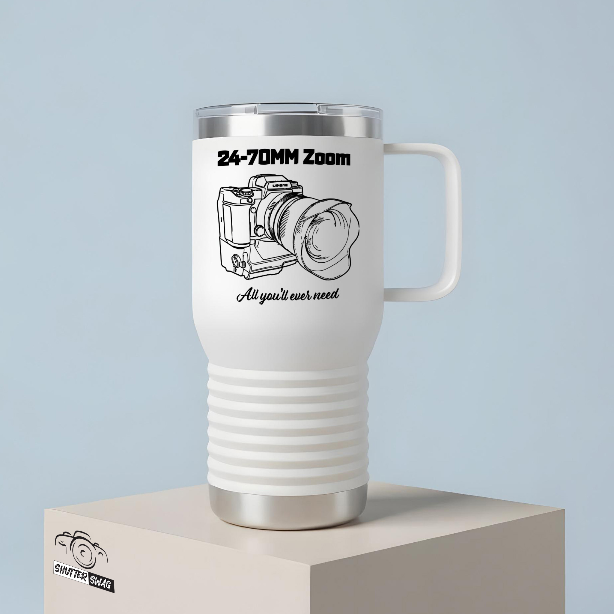 20250626203947-1f052cdb-334a-6b78-89c0-269b4d5920c0.jpg Shutter Swag Designs 24-70MM Zoom Camera Lens Photography 20oz Insulated Travel Mug white