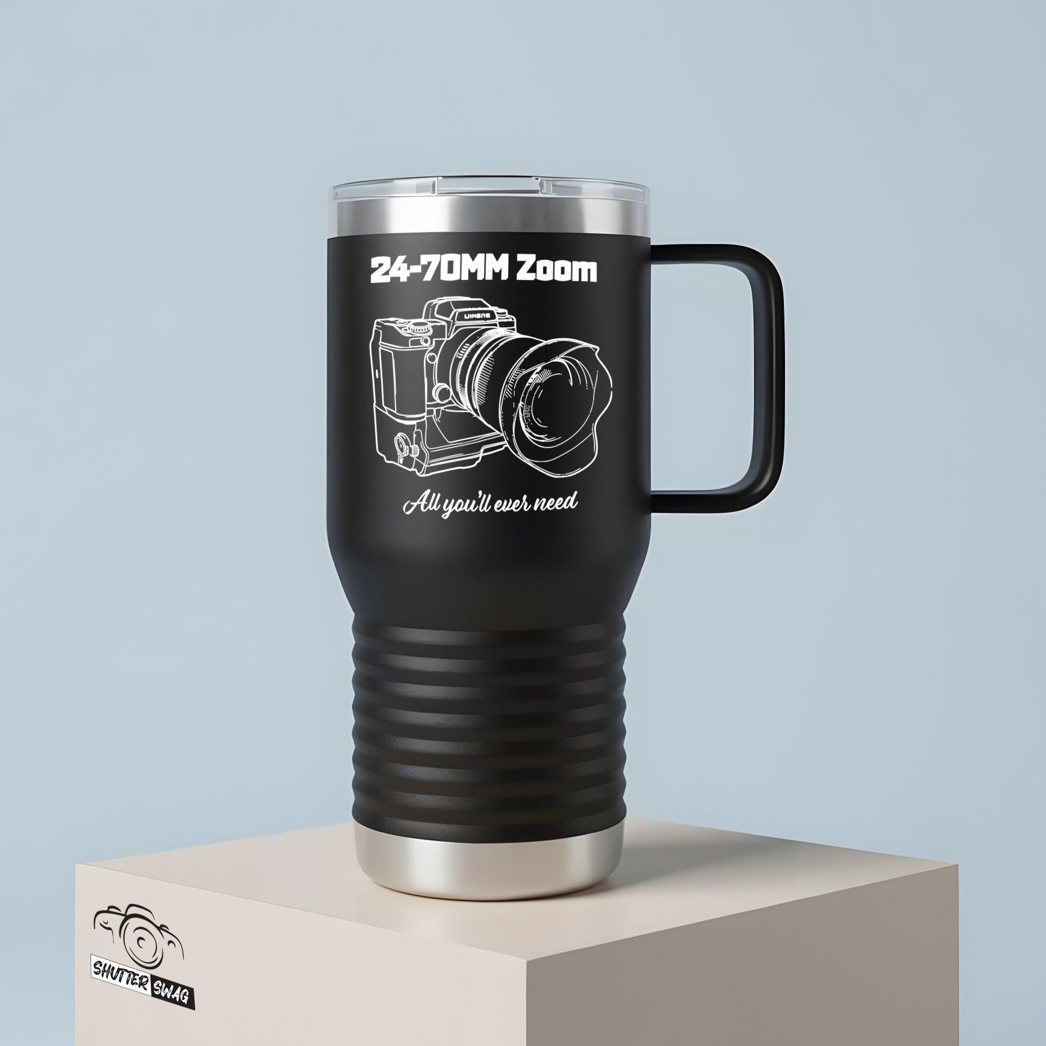 20250626203948-1f052cdb-3636-6422-a52e-8a651c3639b2.jpg Shutter Swag Designs 24-70MM Zoom Camera Lens Photography 20oz Insulated Travel Mug black