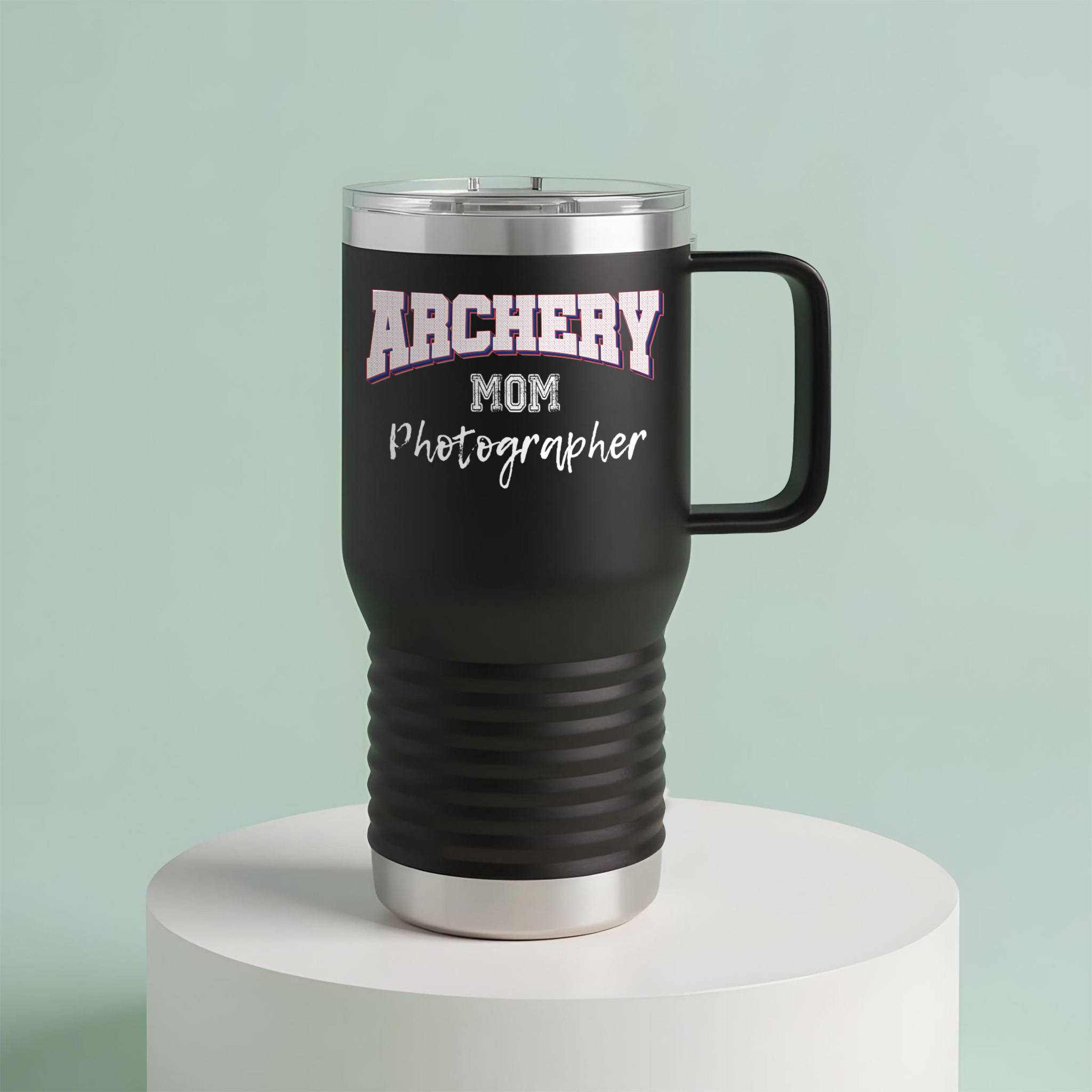 Archery Mom Photographer Insulated 20oz Travel Mug - Image 2