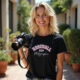 Baseball Mom Photographer Cotton Softstyle T-Shirt - Thumbnail Image 1