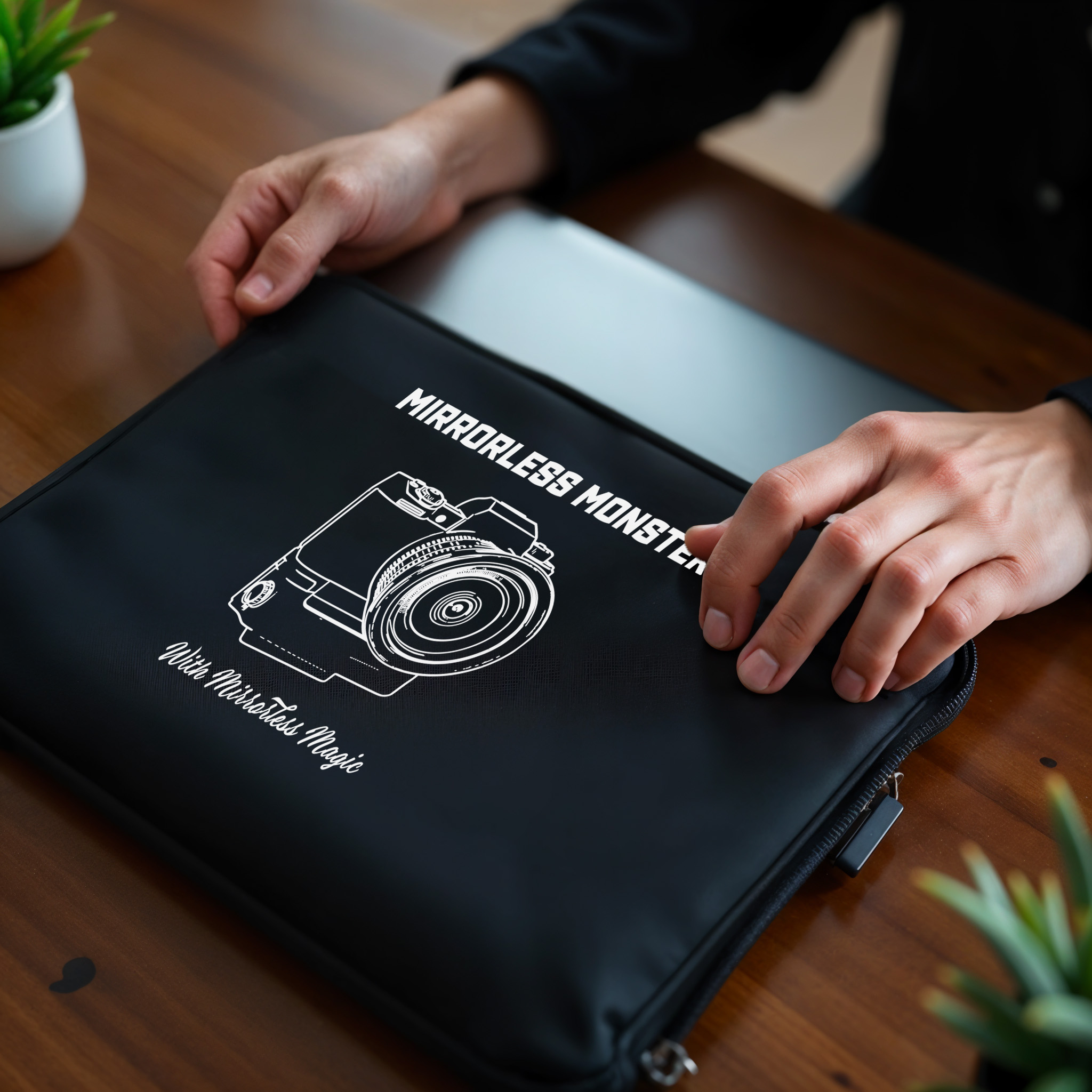 Shutter Swag Designs Mirrorless Camera Body Photographer Laptop Sleeve 15 inches