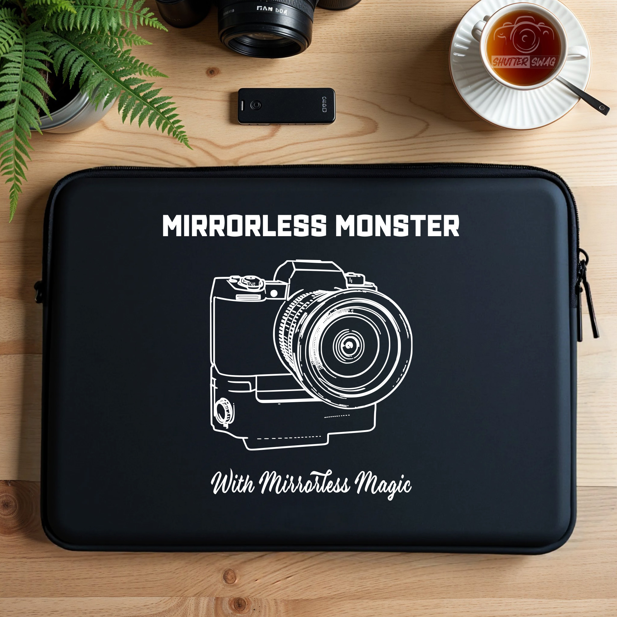 Shutter Swag Designs Mirrorless Camera Body Photographer Laptop Sleeve 17 inches