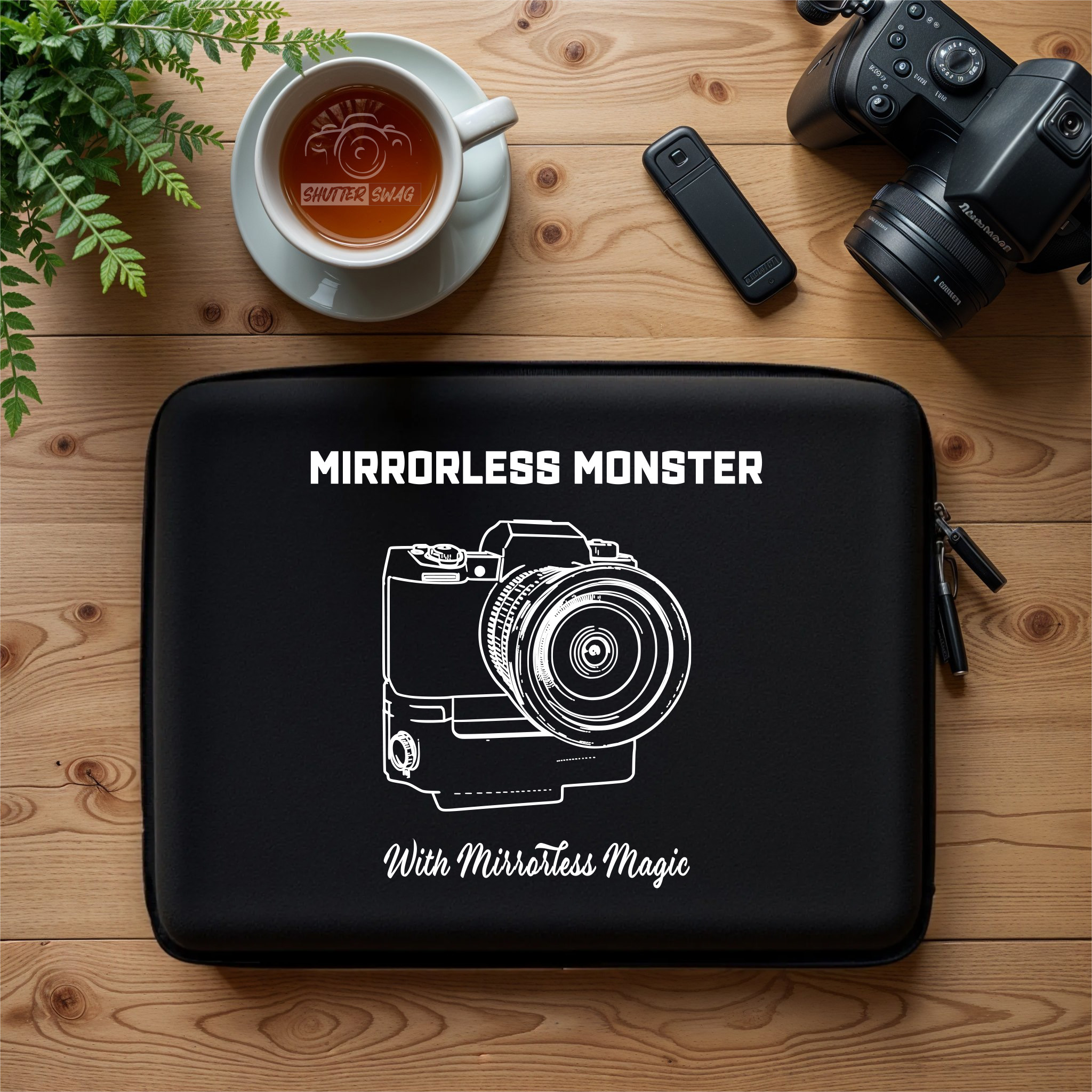 Shutter Swag Designs Mirrorless Camera Body Photographer Laptop Sleeve 15 inches