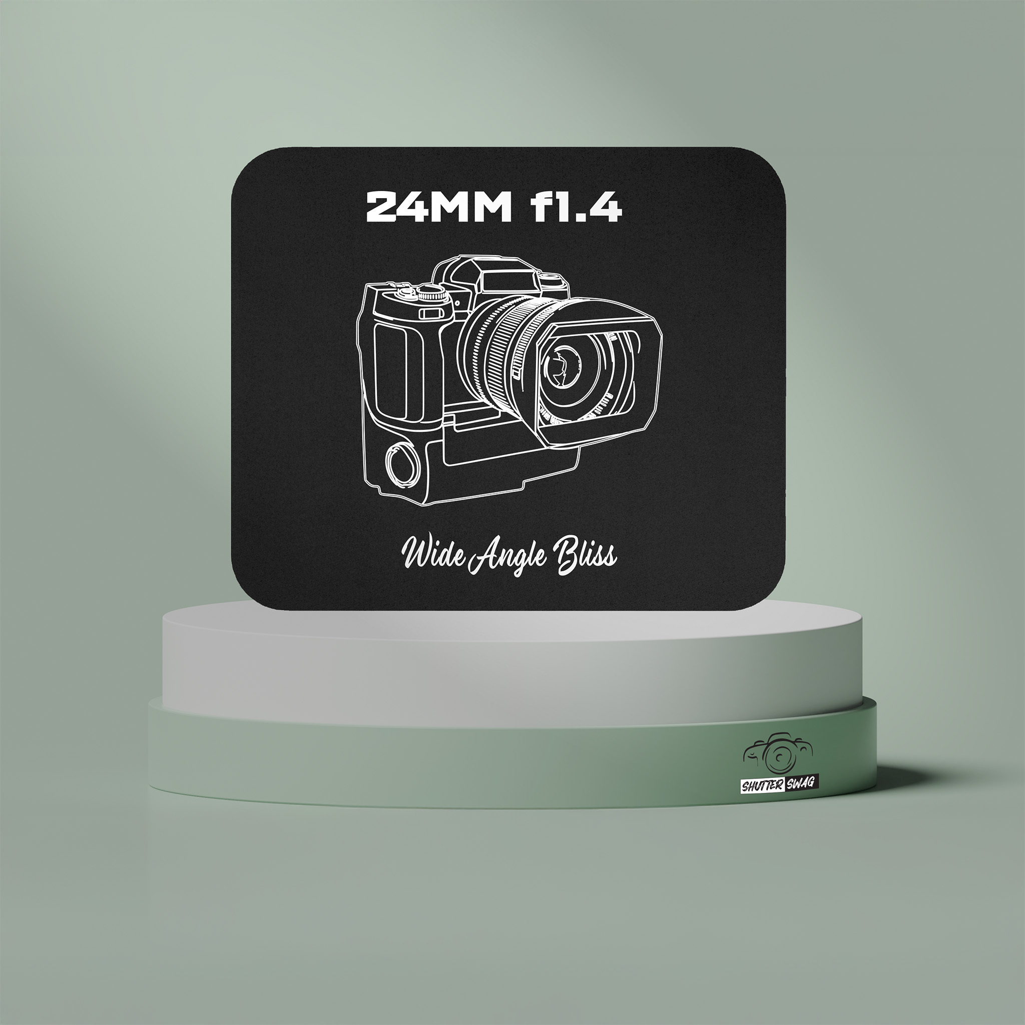 Shutter Swag Designs 24mm f1.4 Camera Lens Photographer Mouse Pad