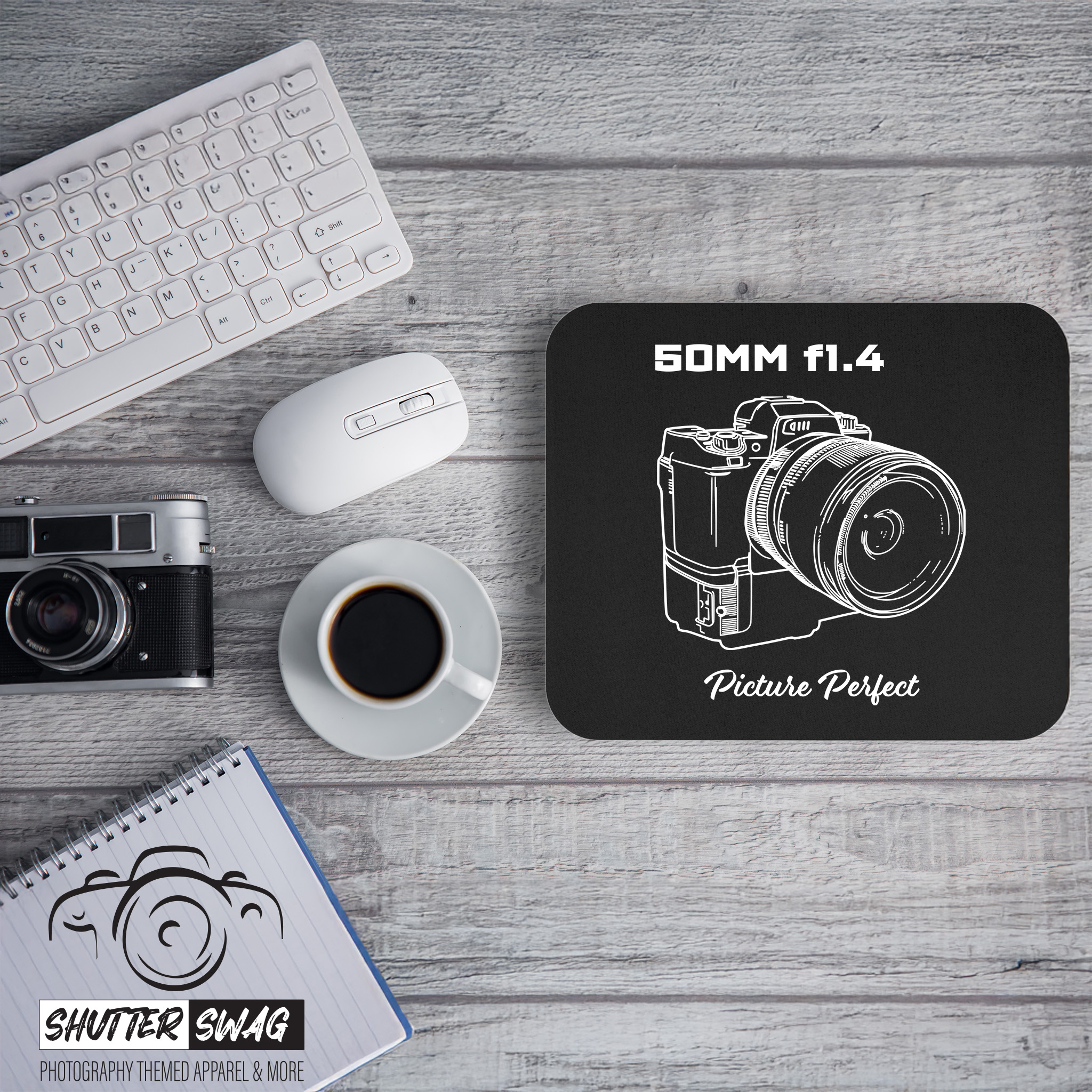20250630222126-1f056009-0212-67c0-88bd-02ae03a56e08.jpg Shutter Swag Designs 50mm f1.4 Camera Lens Photographer Mouse Pad