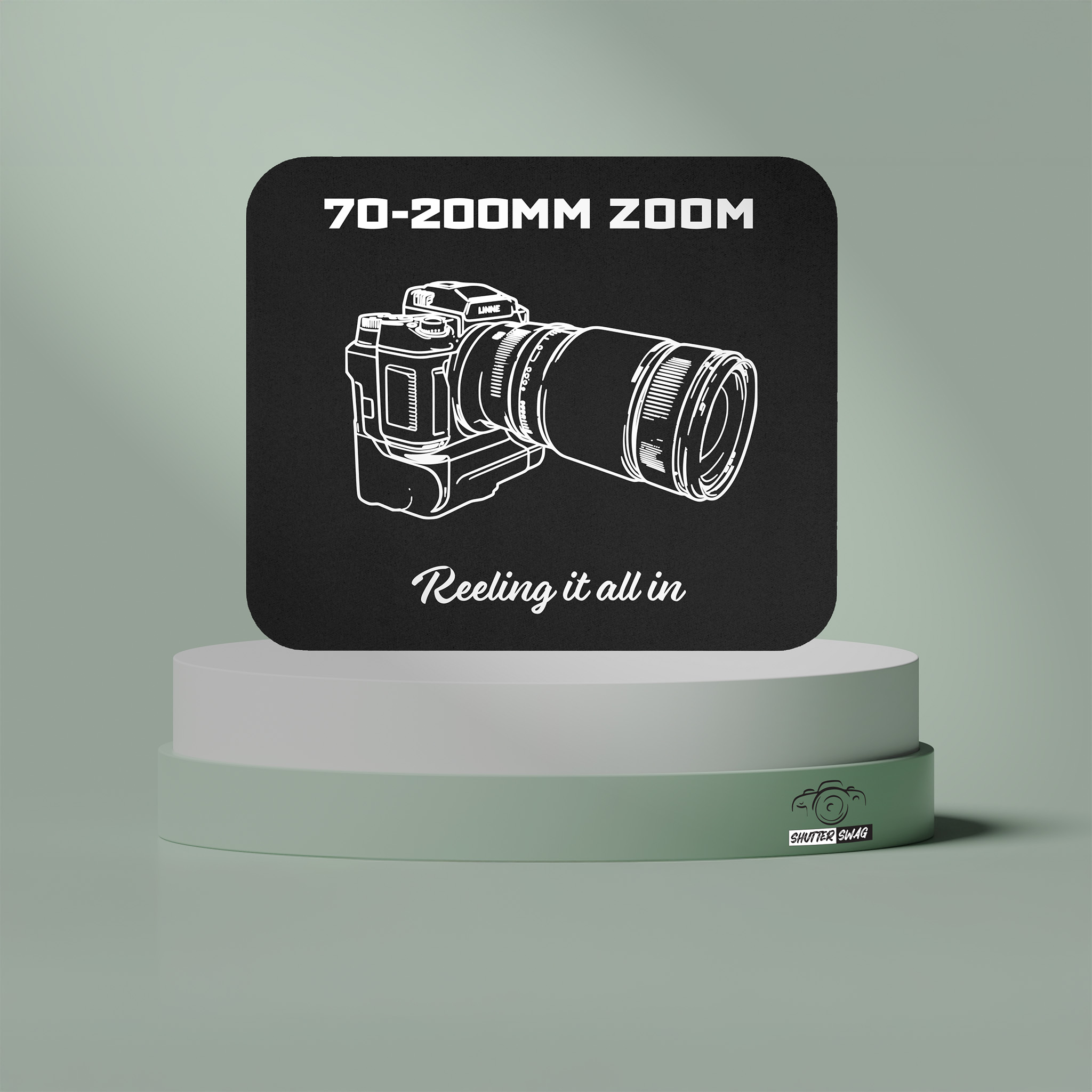Shutter Swag Designs 70-200mm Zoom Camera Lens Photographer Mouse Pad