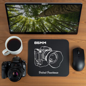 Shutter Swag Designs 85mm Camera Lens Photographer Mouse Pad