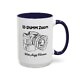 Shutter Swag Designs 12-24mm Zoom camera Lens Accent Mug 15oz navy