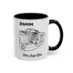 24mm 11oz Accent Mug Right Black 24mm Camera Lens Photography-Themed Accent Coffee Mug | 11oz navy