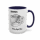 24mm 15oz Accent Mug Right Navy 24mm Camera Lens Photography-Themed Accent Coffee Mug | 15oz navy