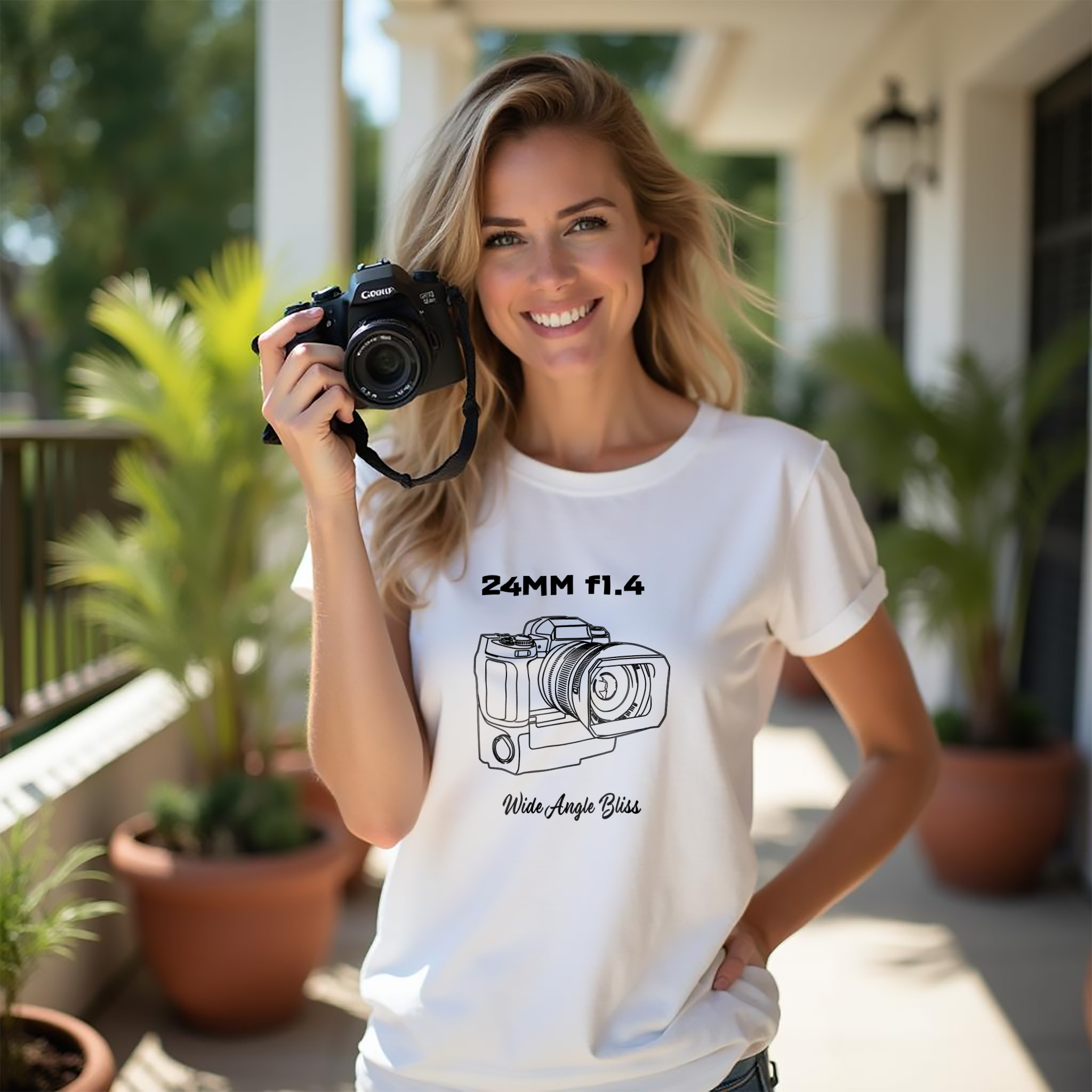 Shutter Swag Designs 24mm f1.4 Camera Lens Design Photography Tshirt