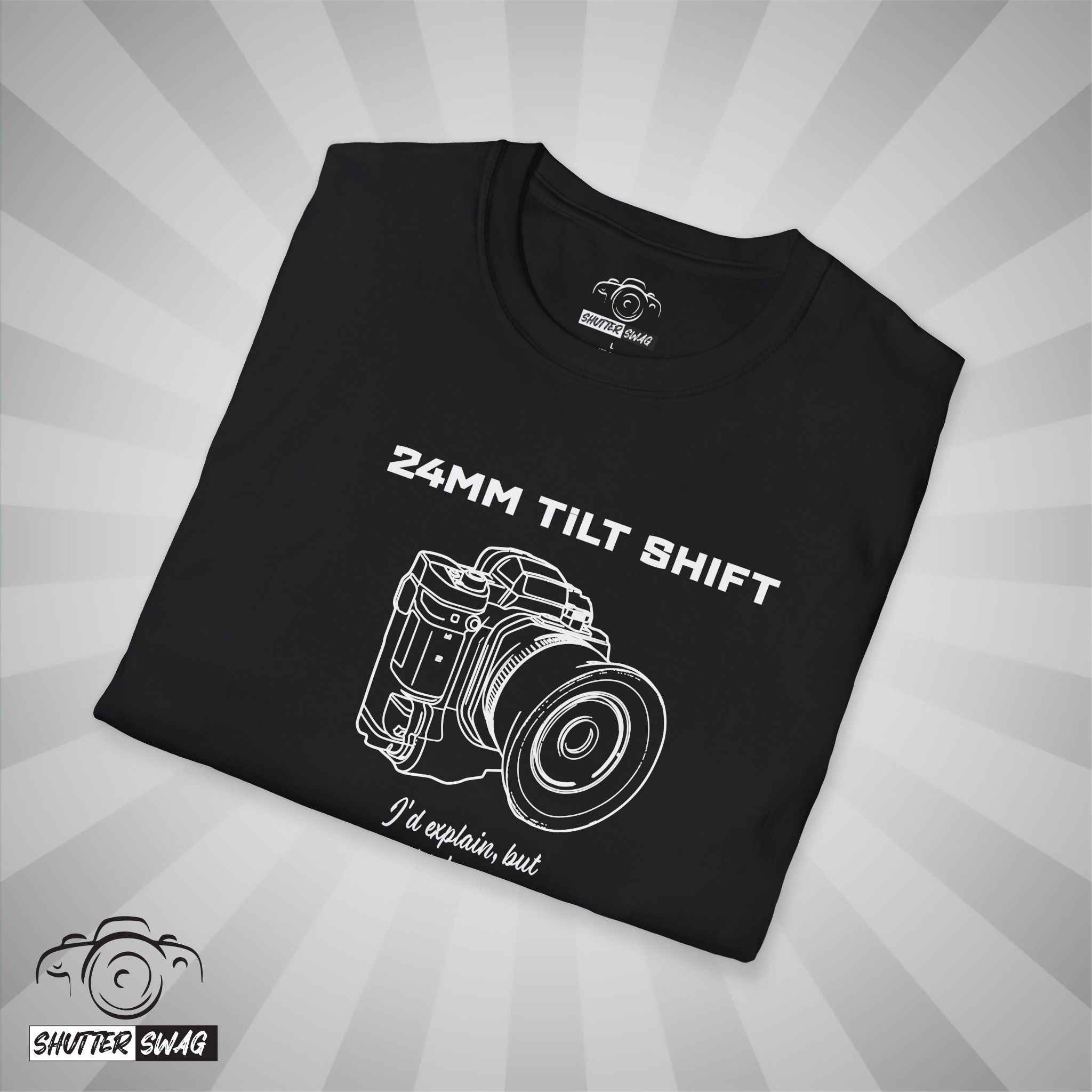 24mm Tilt Shift Camera Lens T-Shirt - Image 4