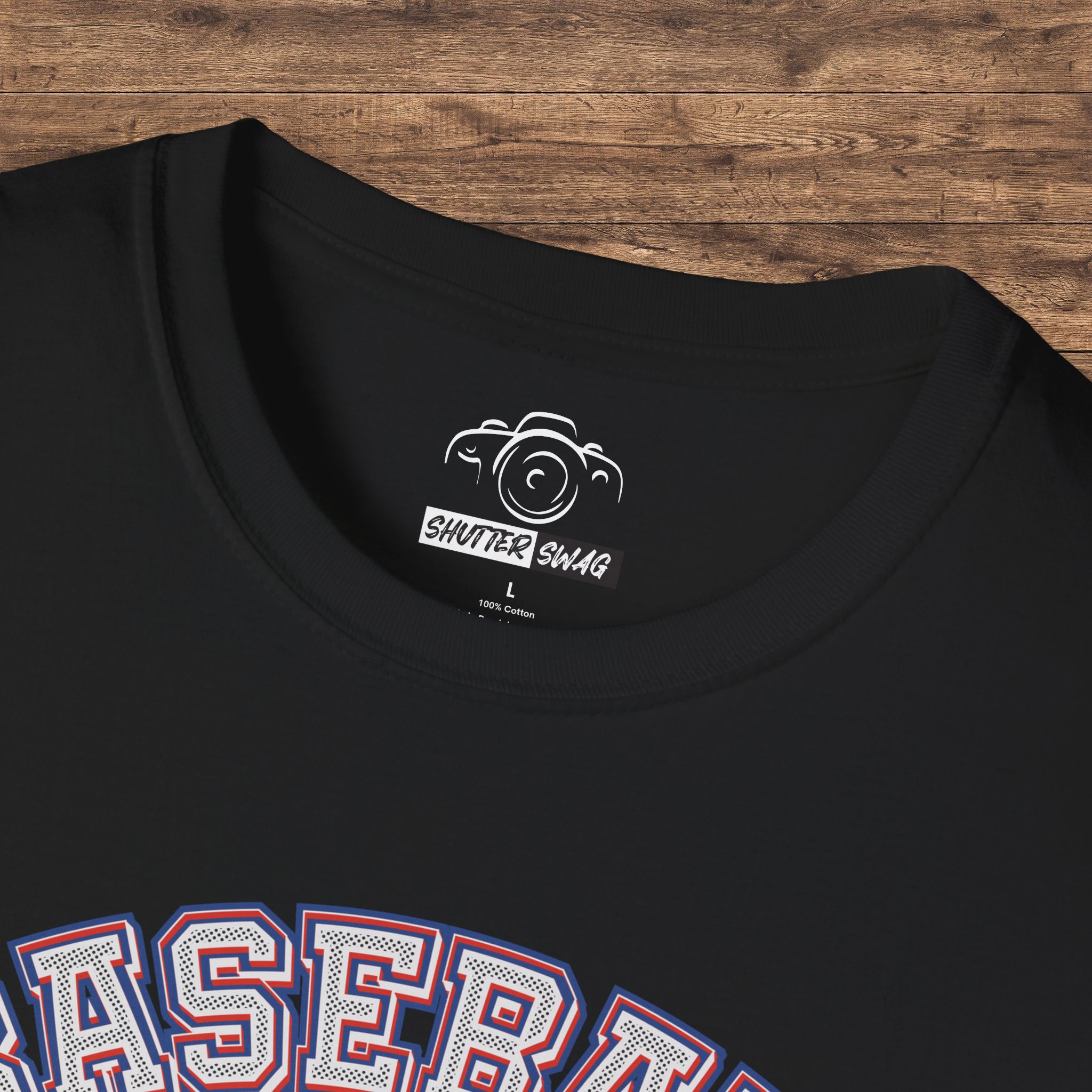 Baseball Mom Photographer Cotton Softstyle T-Shirt - Image 4