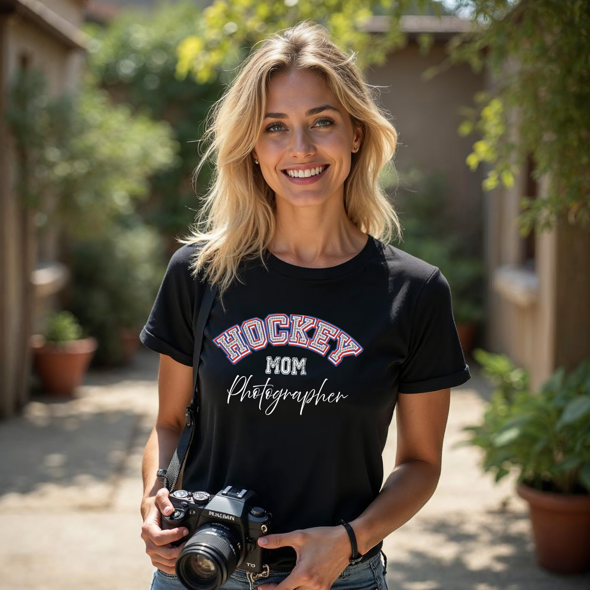 Shutter Swag Designs Hockey Mom Photographer T-shirt