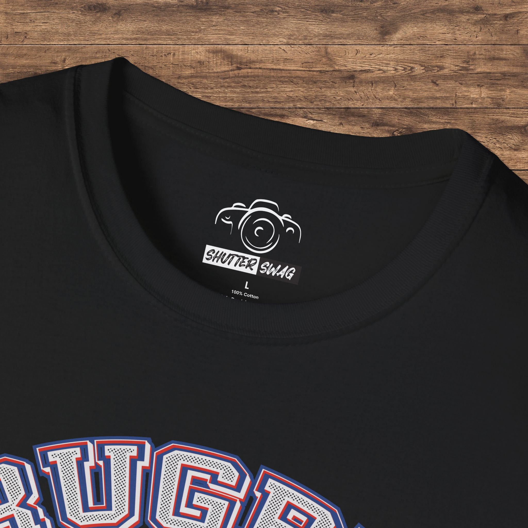 Rugby Mom Photographer Softstyle Cotton T-Shirt