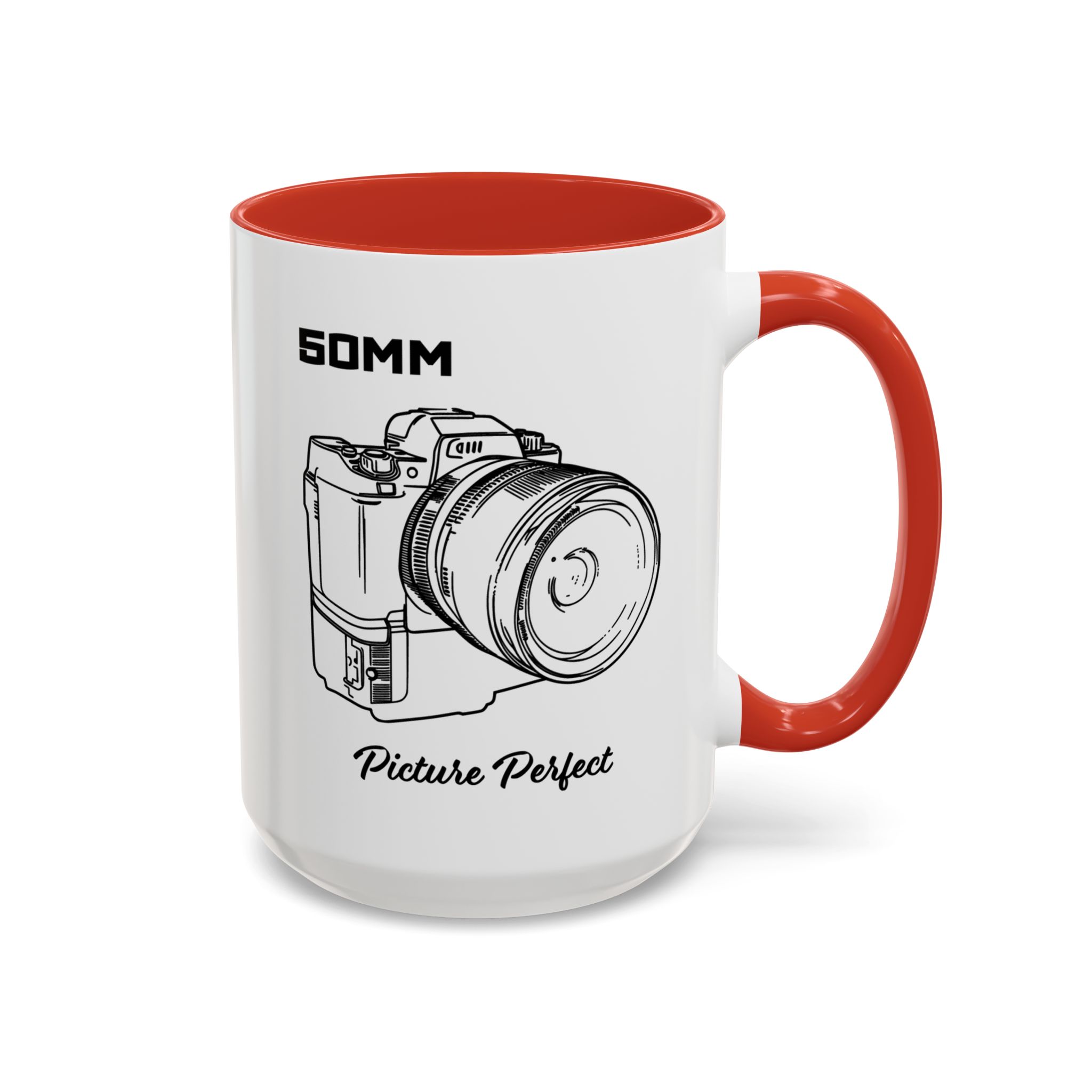 Shutter Swag Designs 50mm Camera Lens Accent Mug