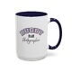 Rugby Dad Photographers Accent Coffee Mug 11oz, 15oz - Thumbnail Image 10