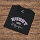 Shutter Swag Designs Rugby Mom Photographer Softstyle Cotton T-Shirt