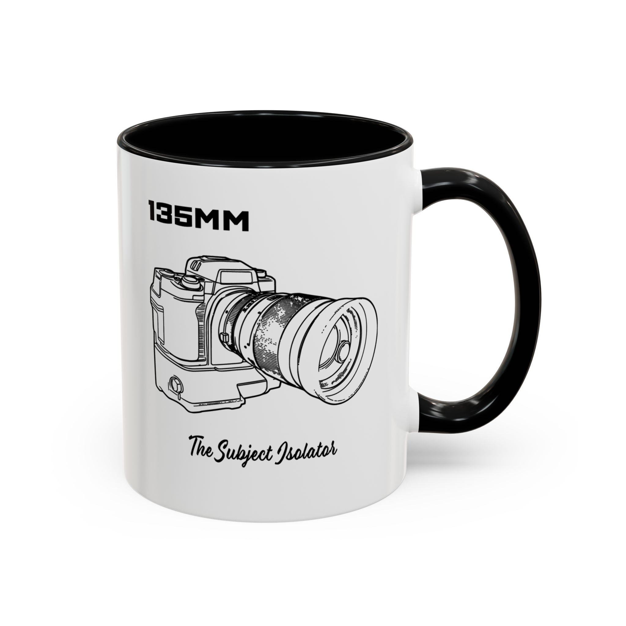 Shutter Swag Designs 135mm Camera Lens Accent Mug