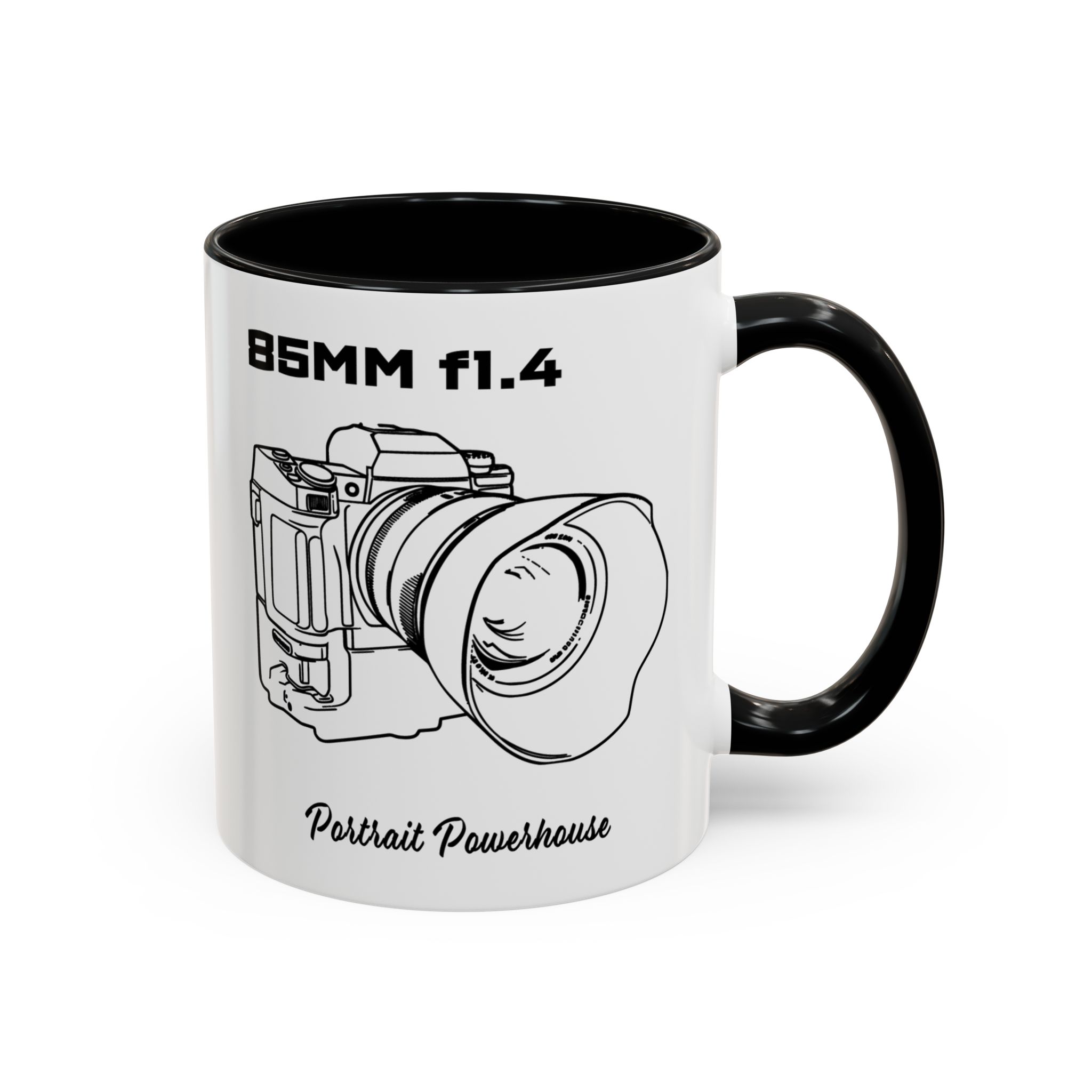 Shutter Swag Designs 85mm f1.4 Camera Lens Accent Mug
