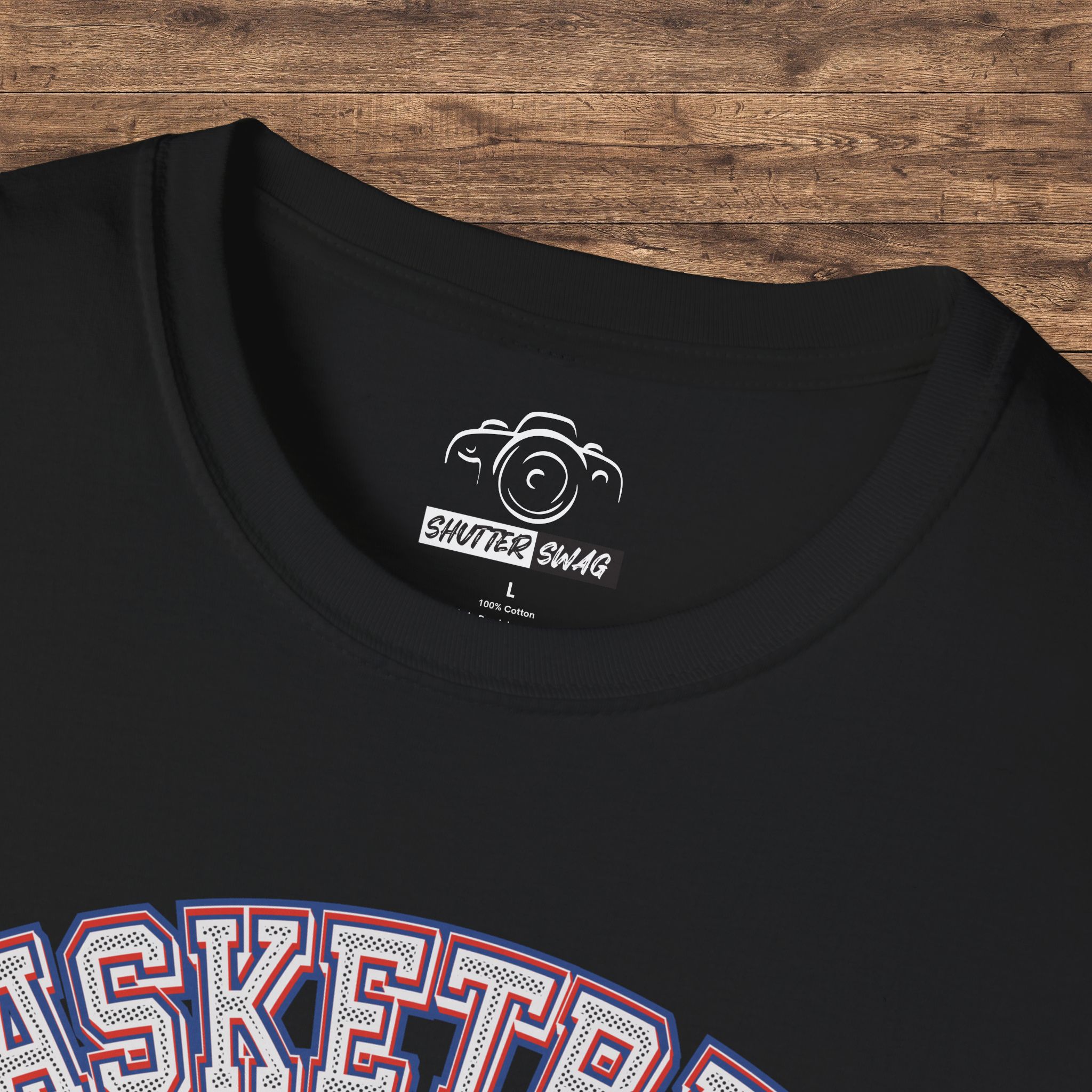 Shutter Swag Designs Baseball Dad Photographer Softstyle Cotton T-Shirt