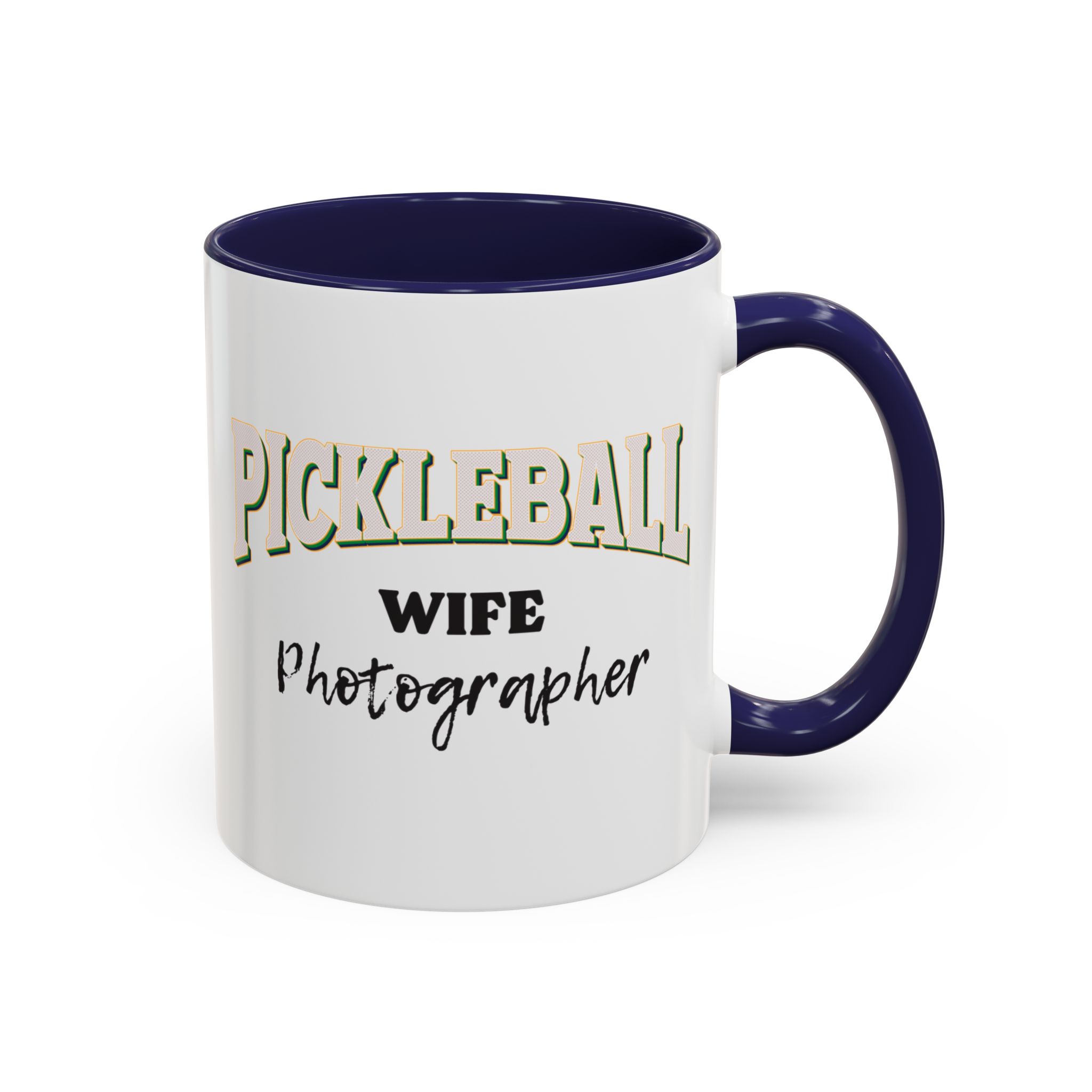 Shutter Swag Designs Pickleball Wife Photographer Accent Mug