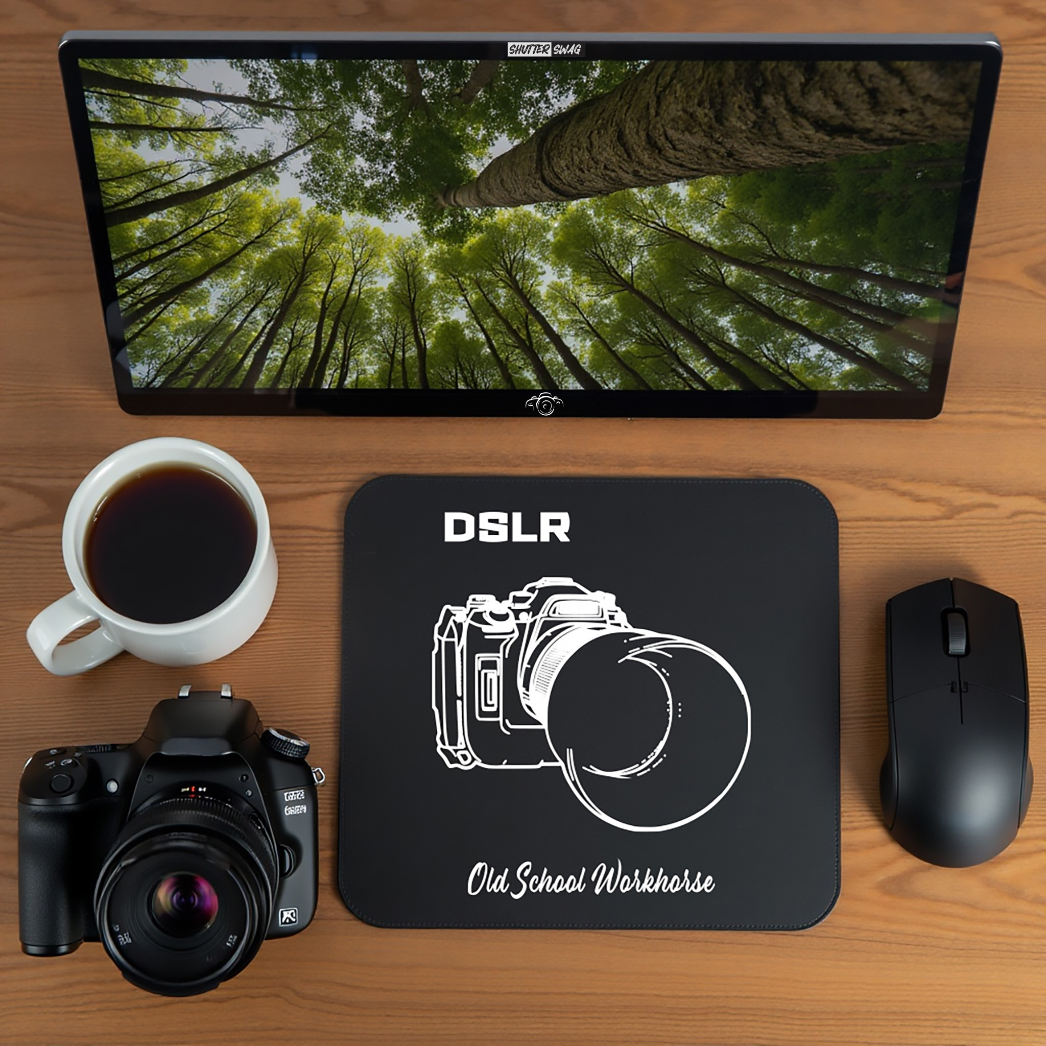 Shutter Swag Designs DSLR Camera Body Photographer Mouse Pad
