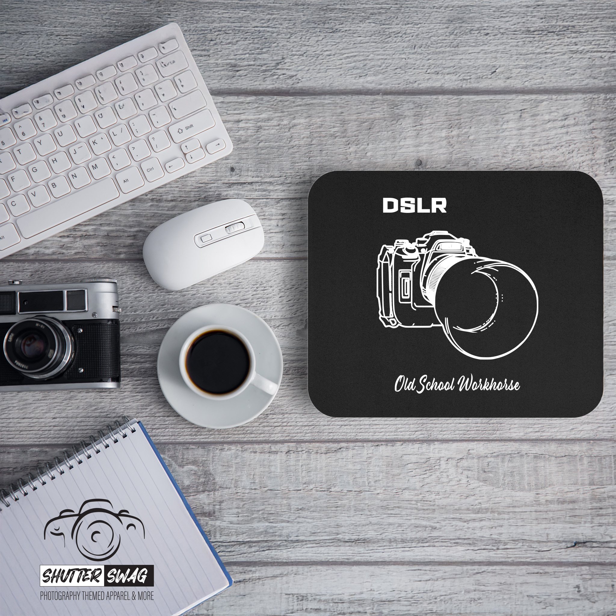 Shutter Swag Designs DSLR Camera Body Photographer Mouse Pad