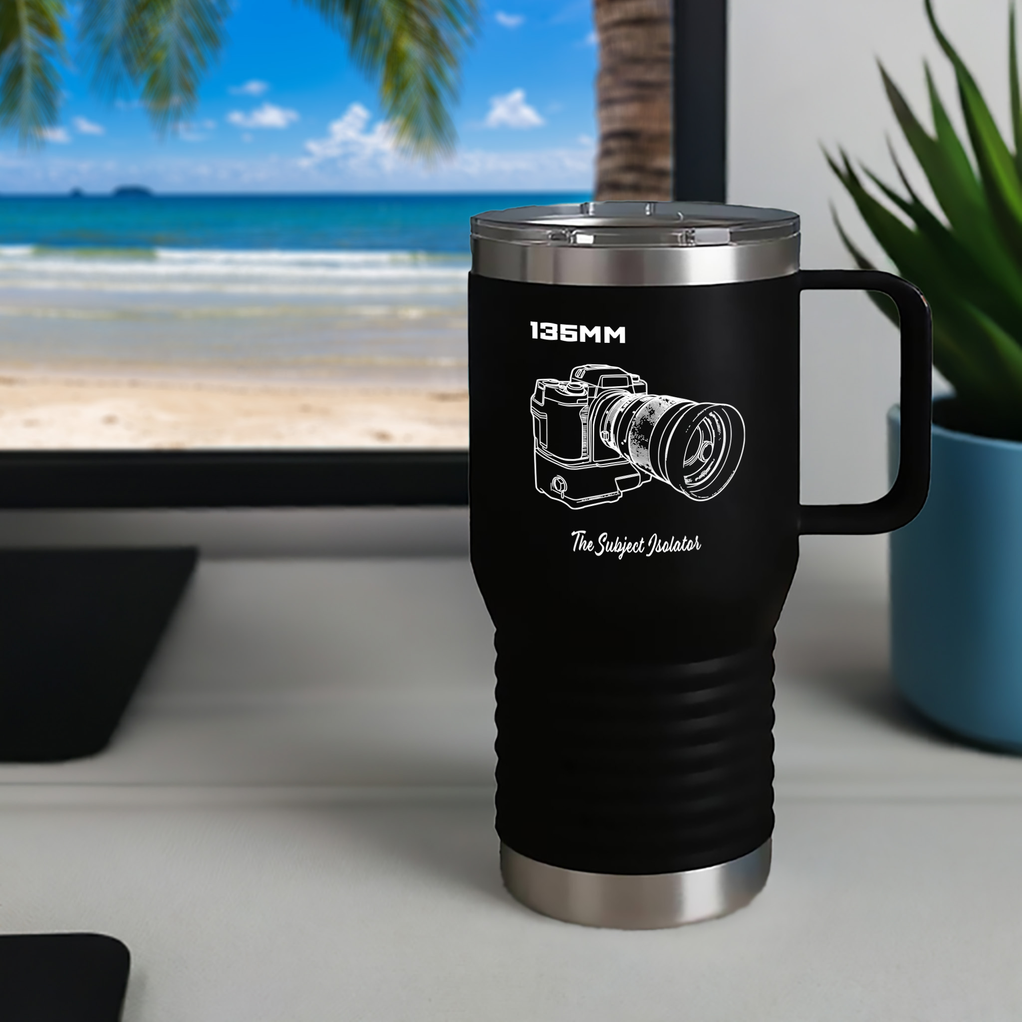 20250701023856-1f056248-8da2-67d6-872c-6a141488f0ed.jpg Shutter Swag Designs 135mm camera lens photography insulated travel mug 20oz Black