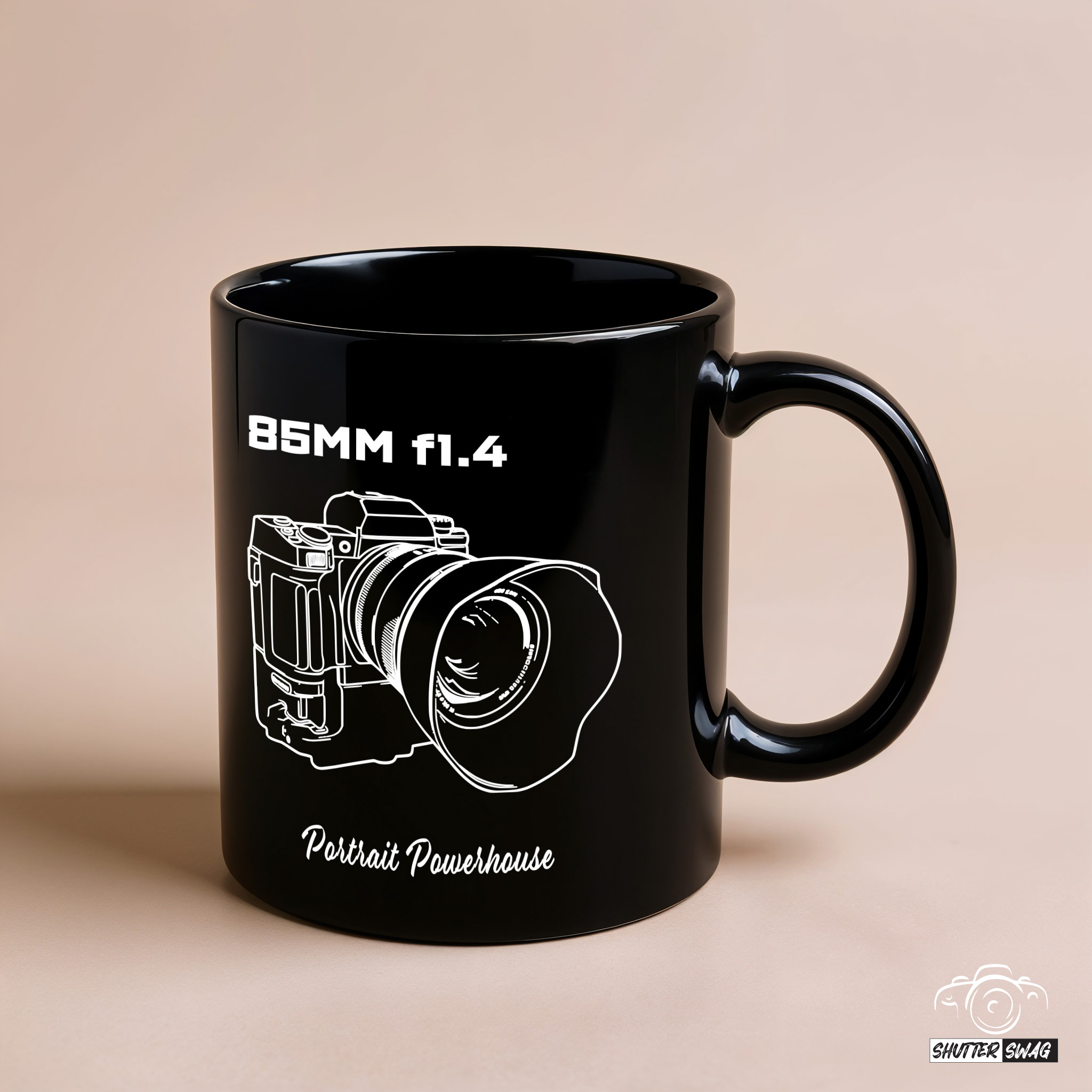 20250701161229-1f056962-f84b-6396-a452-66d455bfd104.jpg Shutter Swag Designs 85mm f1.4 Camera Lens Photography Black Coffee Mug