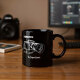 Shutter Swag Designs 135mm Camera Lens Photography Black Coffee Mug