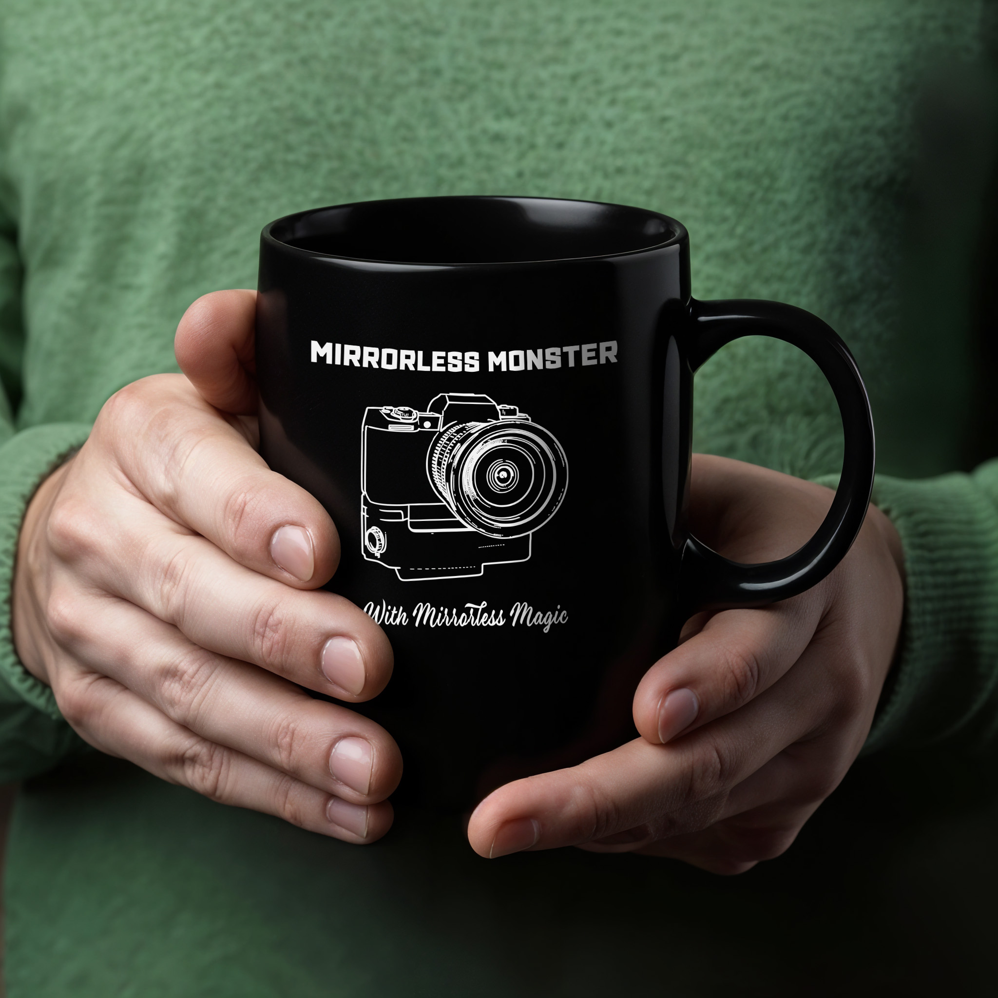 Shutter Swag Designs Mirrorless Camera Body Photography Black Coffee Mug