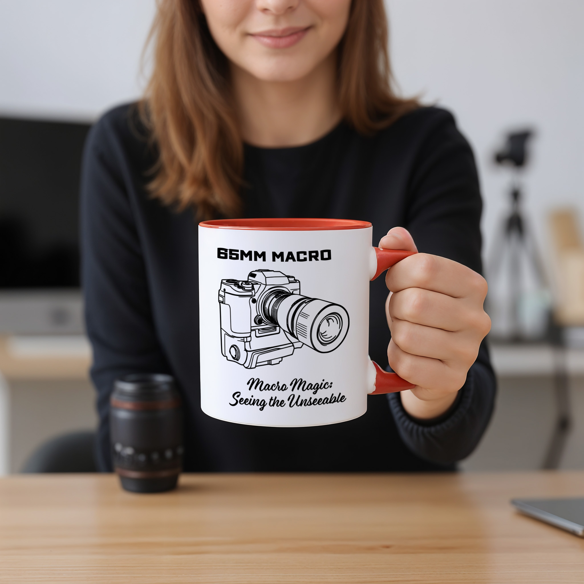 Shutter Swag Designs 65mm Macro Camera Lens Accent Mug