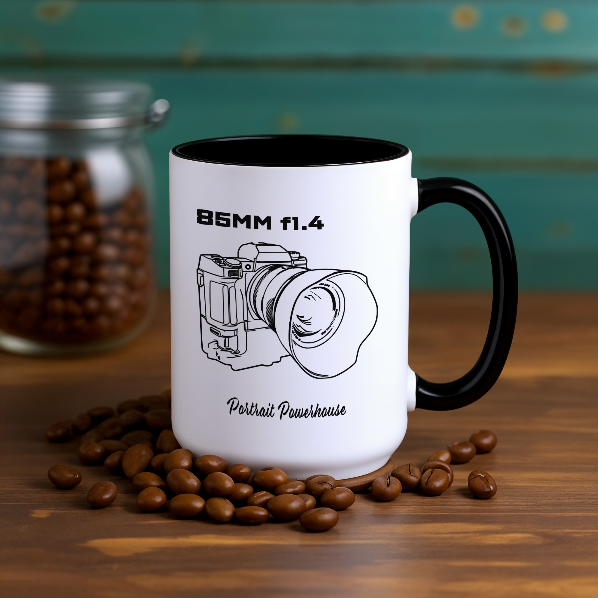 Shutter Swag Designs 85mm f1.4 Camera Lens Accent Mug