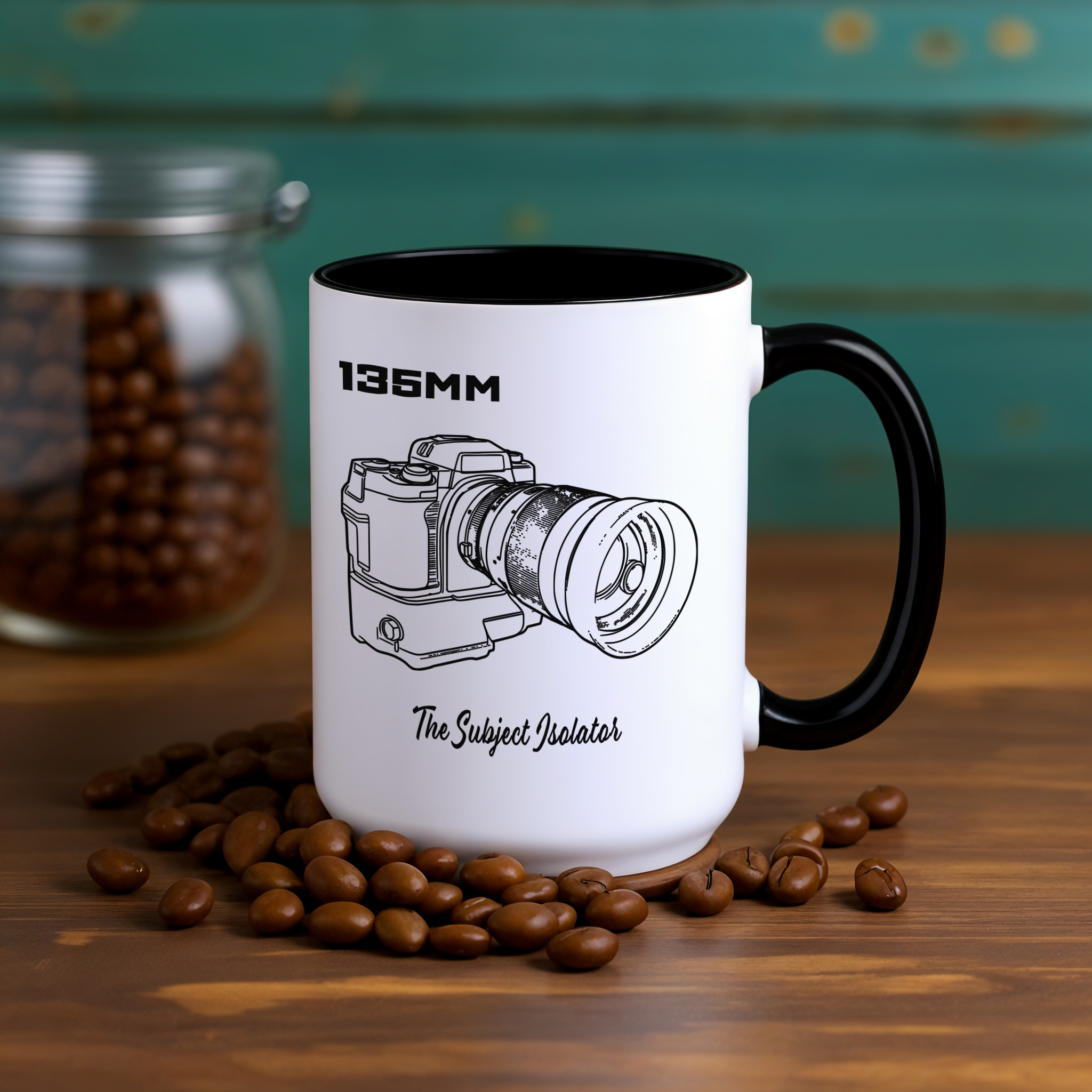 Shutter Swag Designs 135mm Camera Lens Accent Mug