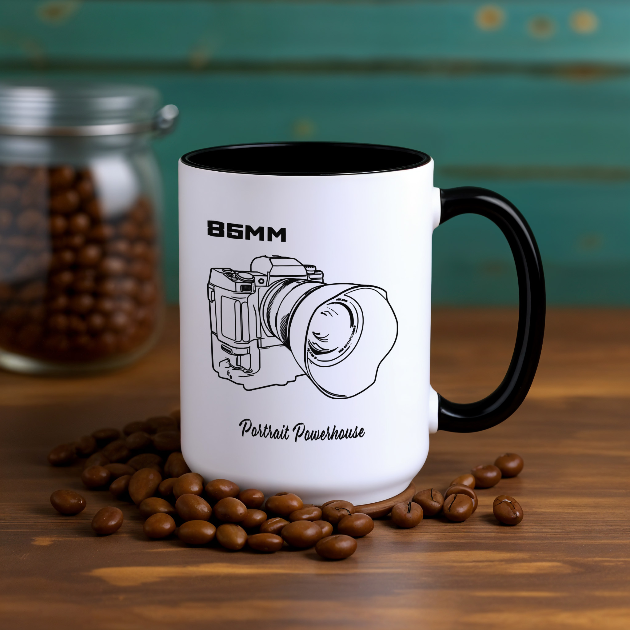 Shutter Swag Designs 85mm Camera Lens Accent Mug