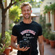 Shutter Swag Designs Baseball Dad Photographer Softstyle Cotton T-Shirt