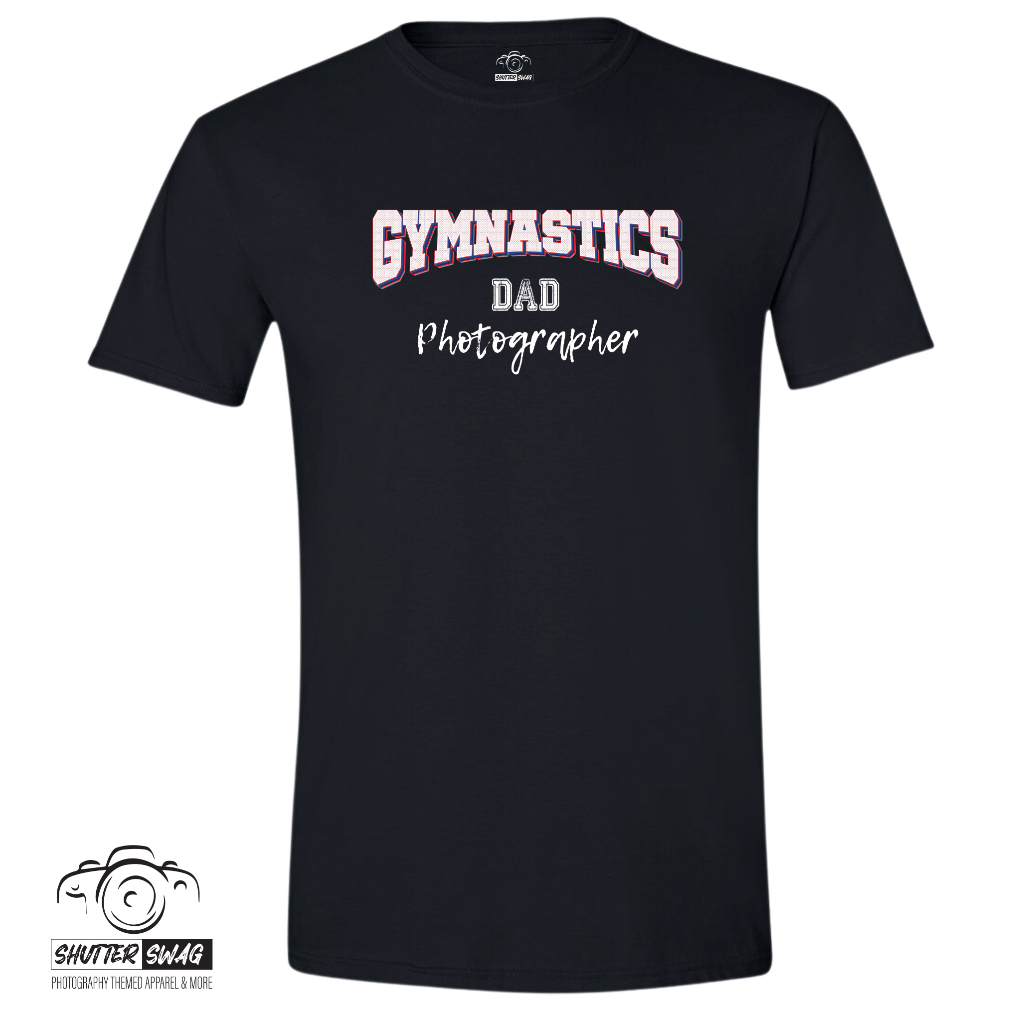Gymnastics Dad Photographer Cotton T-Shirt - Image 2