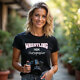 Shutter Swag Designs Wrestling Mom Photographer Softstyle Cotton T-Shirt