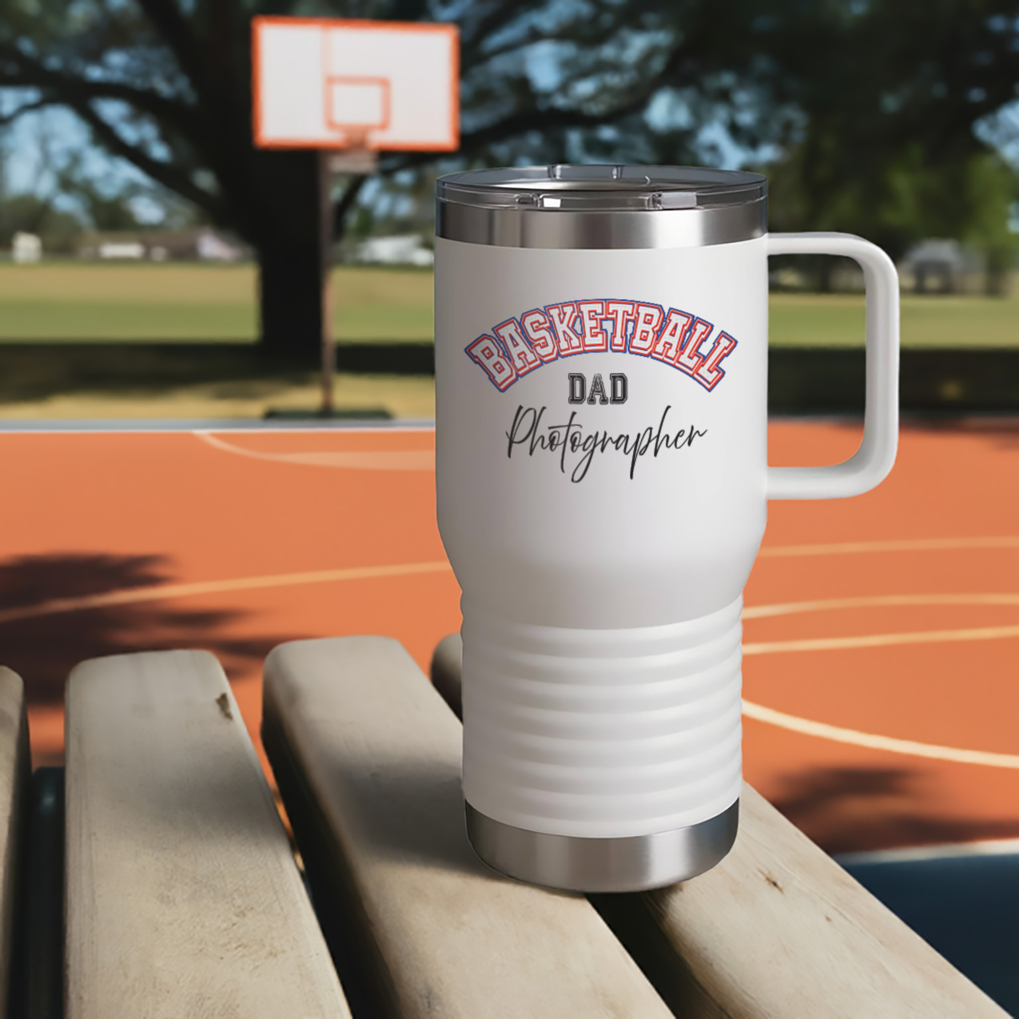 20250704150039-1f058e7a-6181-6914-8f64-2e43cc3e32fe.jpg Shutter Swag Designs Basketball Dad Photographer Softstyle 20oz Insulated Travel Mug