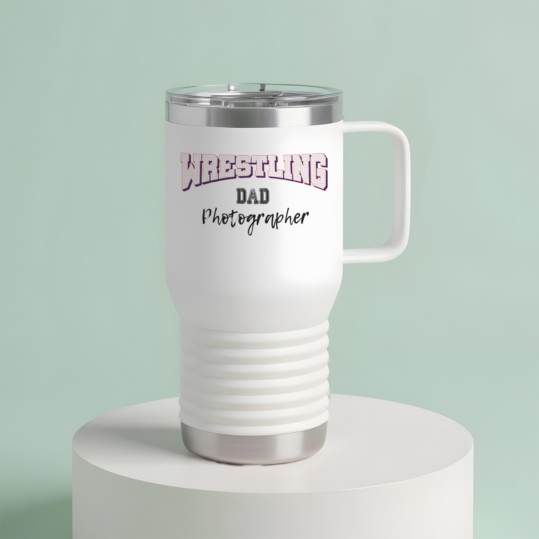 20250704164820-1f058f6b-1115-62b8-85b4-7e83f1968584.jpg Shutter Swag Designs Wrestling Dad Photographer 20oz Insulated Travel Mug