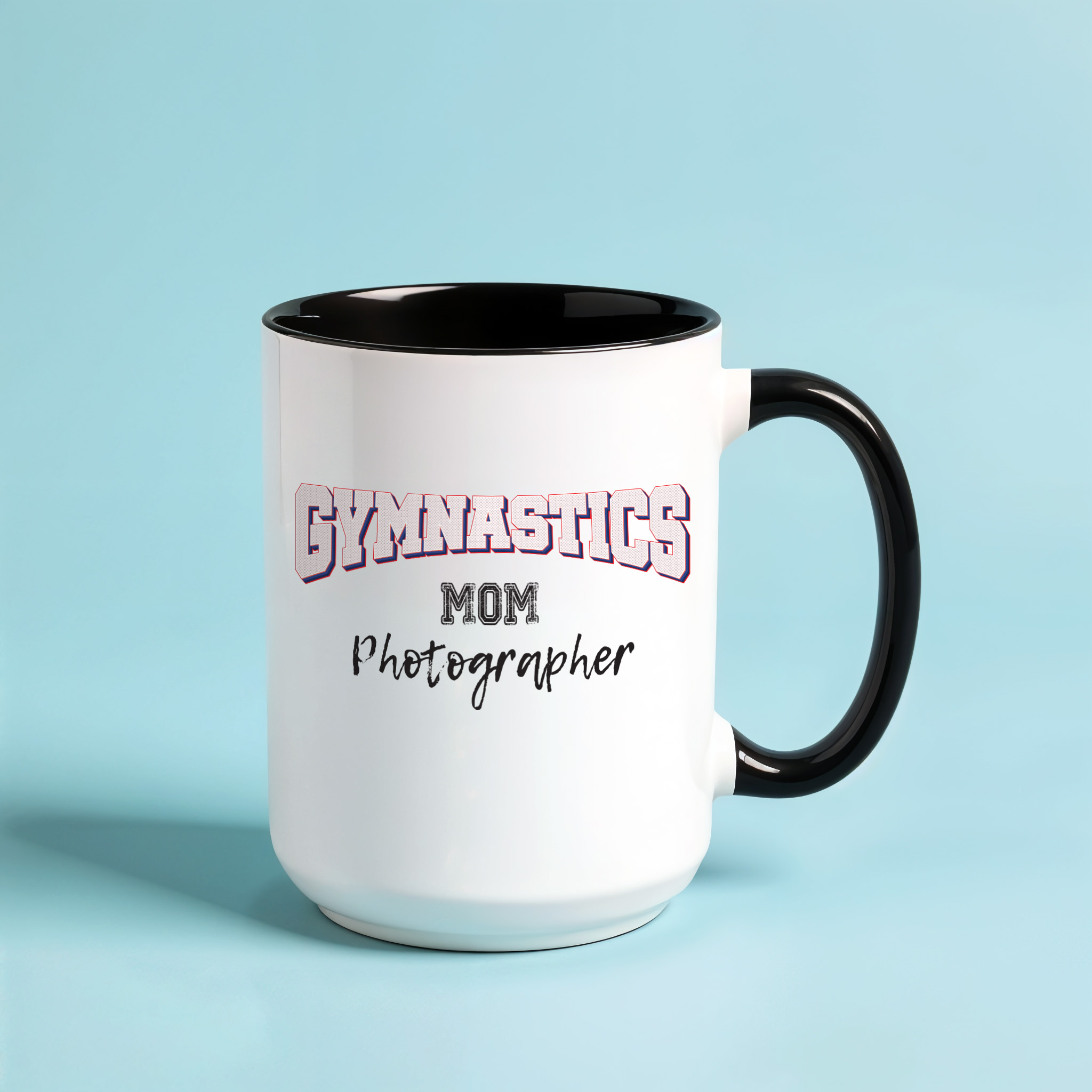 Gymnastics Mom Photographer Accent Mug 11oz, 15oz - Image 3