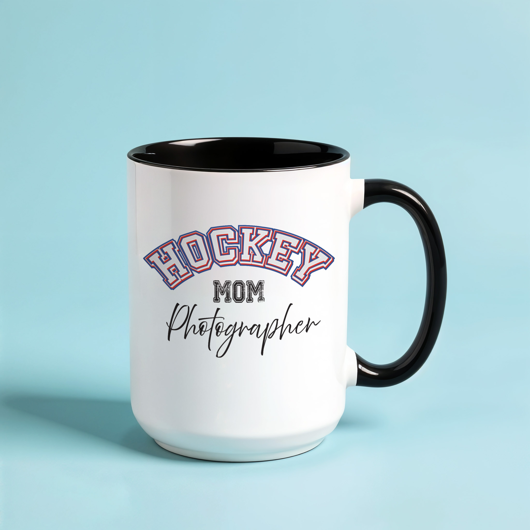 Shutter Swag Designs Hockey Mom Photographer Accent Coffee Mug